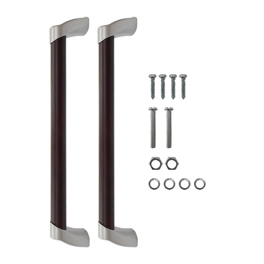 木製ドアハンドル ダークオーク