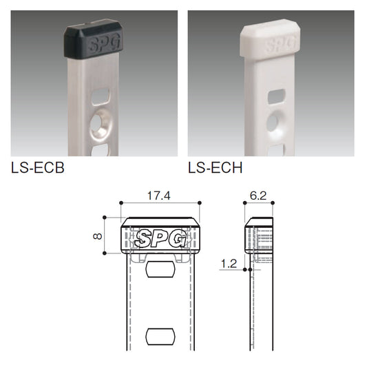 SUS棚柱用 エンドキャップ 1個単位販売 棚受別売 納期4~5営業日後発送 SPG