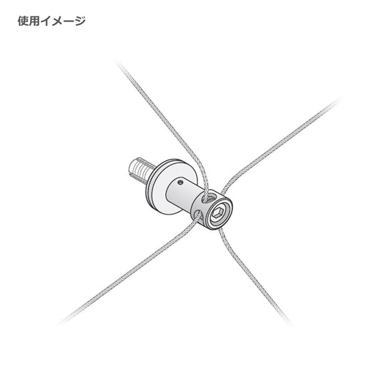 十字穴クリップホルダーL WA-PA36L 1個単位販売 グリーンワイヤーシステム