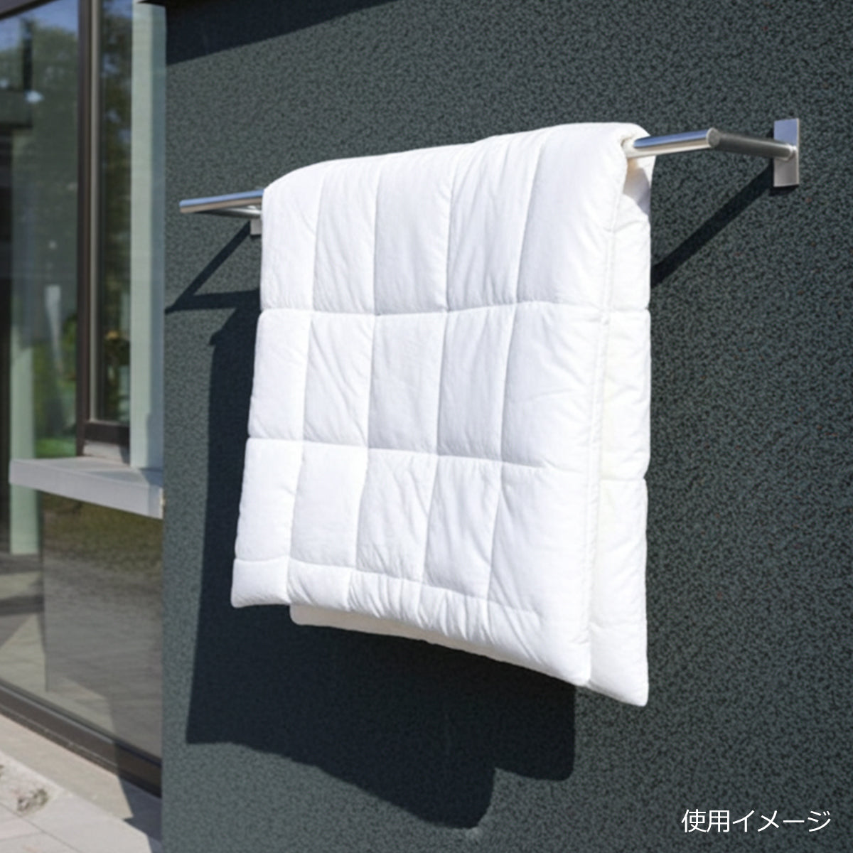 布団干しバー サイズオーダー 10mm単位 ステンレス 納期25営業日程度 屋外可 ふとん掛け
