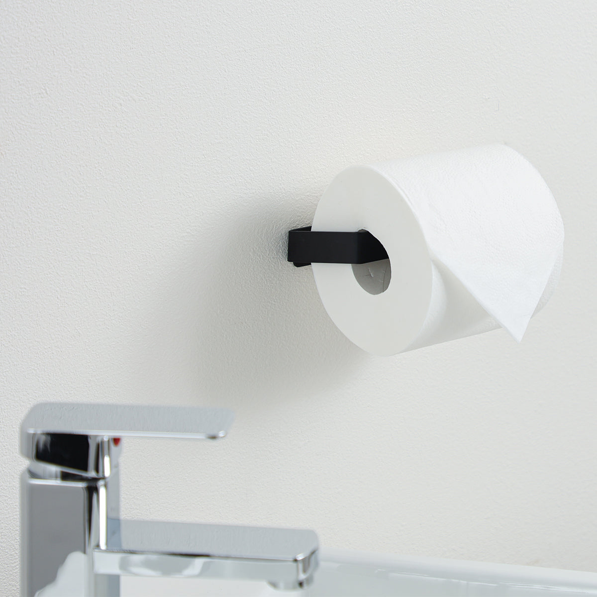トイレットペーパーホルダー 2way ブラック 1個単位 紙巻器