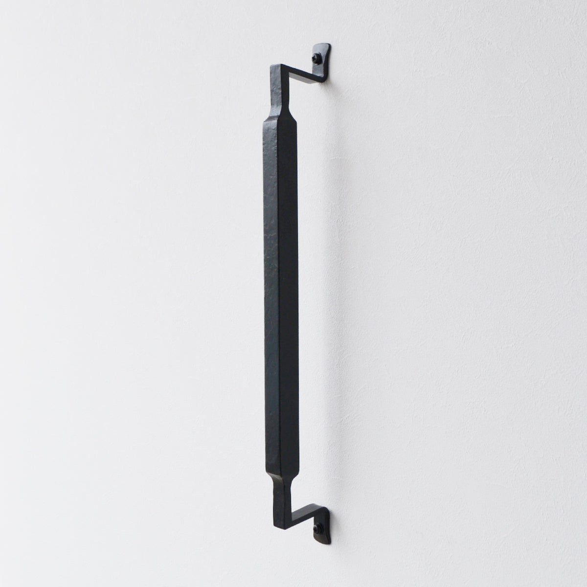 ロートアイアン ドアハンドル 角グリップ 1本単位 全長450mm 納期30営業日程度