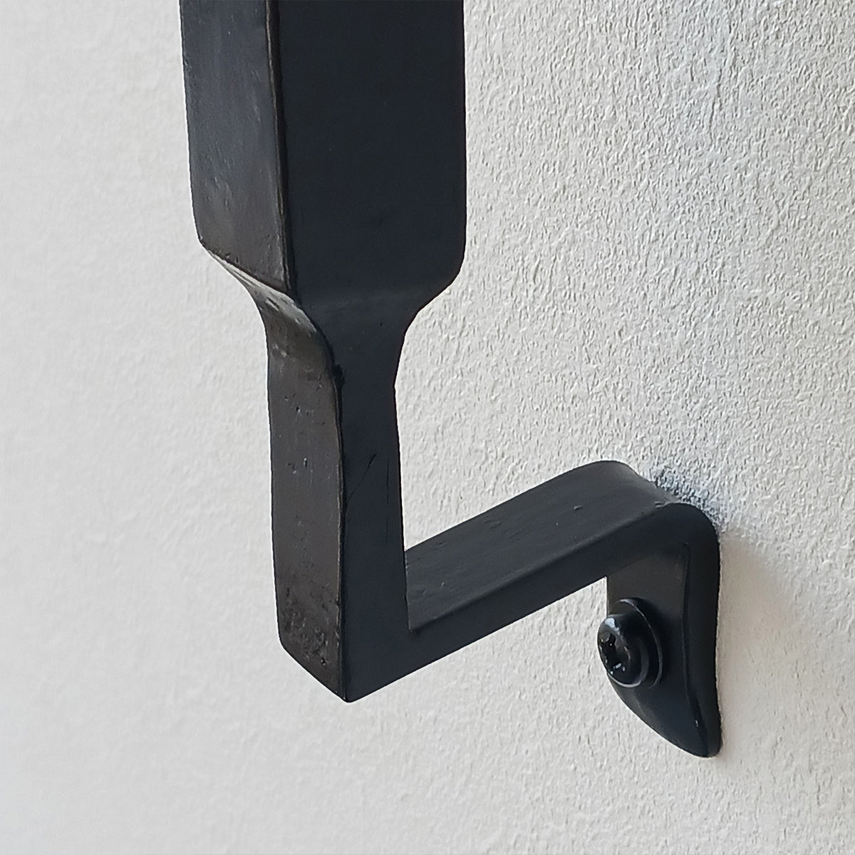 ロートアイアン ドアハンドル 角グリップ 1本単位 全長450mm 納期30営業日程度