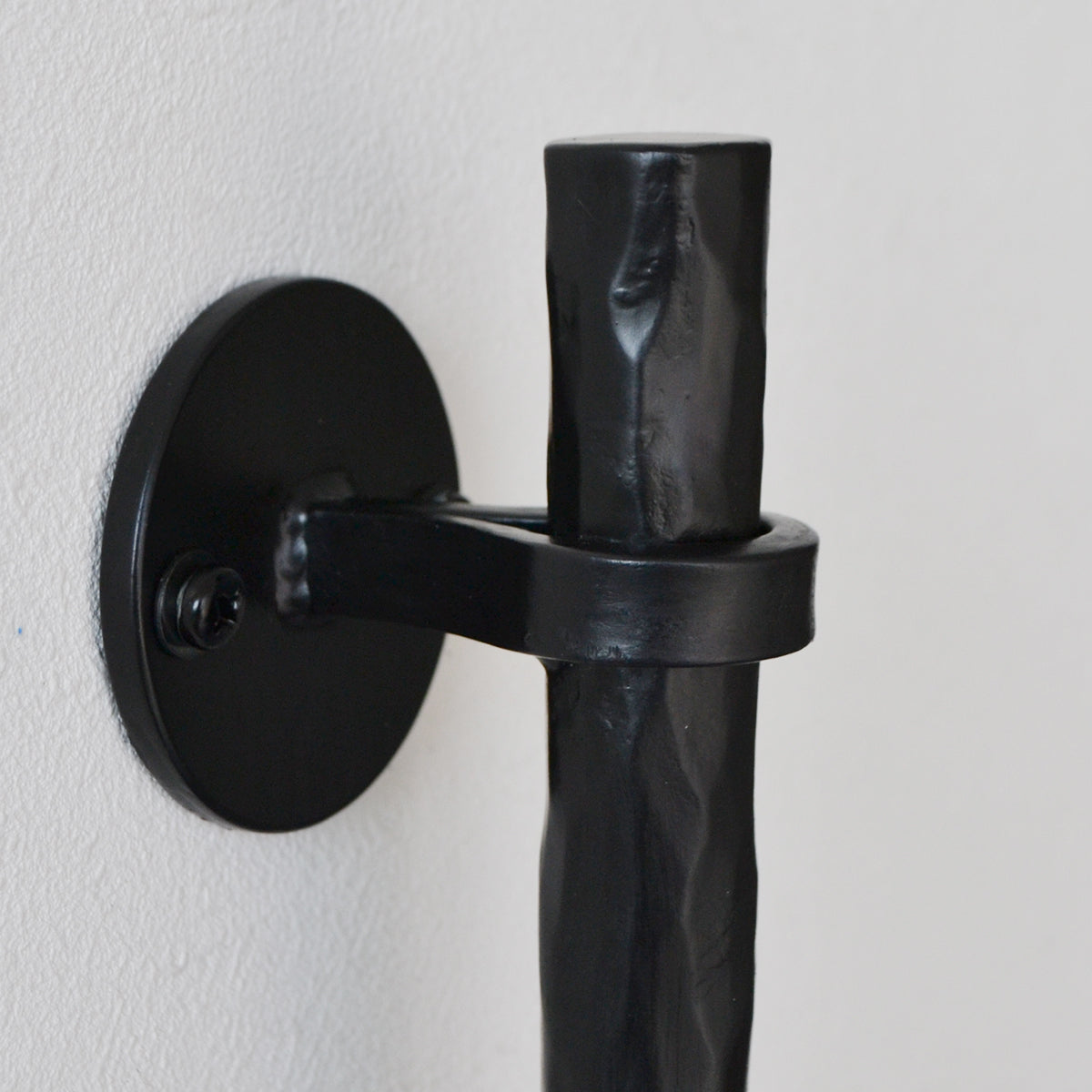 ロートアイアン ドアハンドル 丸グリップ 1本単位 全長450mm 納期30営業日程度