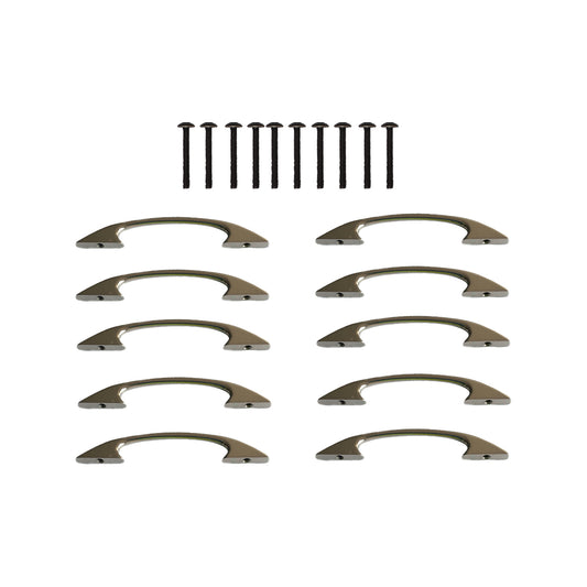 96 薄型 ハンドル 10本入り シルバー 32mm ビス付