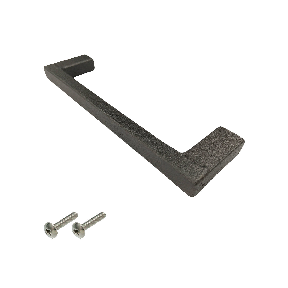 白熊 シロクマ 真鍮鋳物 ハンドル 小コの字 黒染め HB-200