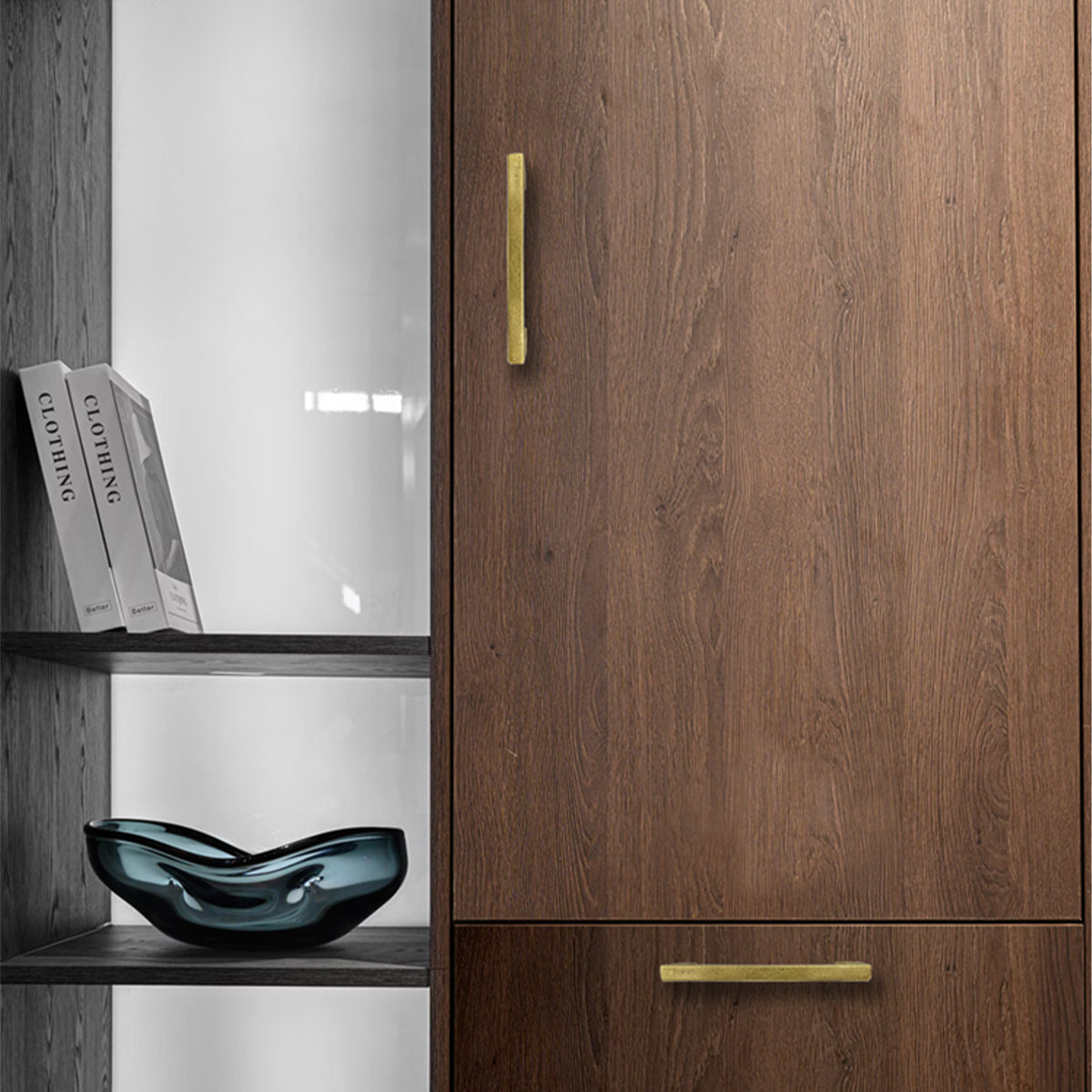 白熊 シロクマ 真鍮鋳物 ハンドル 大型 真鍮色 HB-204 引出し キャビネット