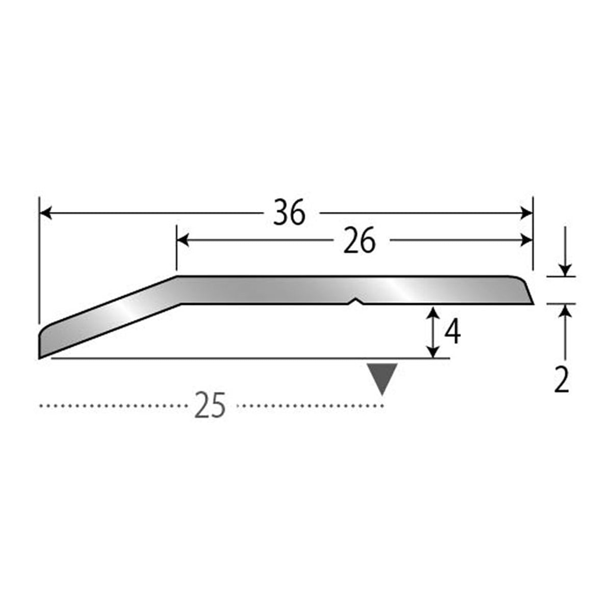 現場入不可 床見切 アルミ 6×36-1000mm/2000mm ヘの字押え メーカー直送 納期2～5営業日後発送(メーカー欠品の場合2週間) 床見切り材