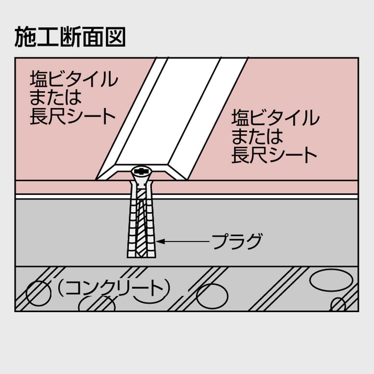 現場入不可 床見切 アルミ 3.0×30-2000mm ハの字押え メーカー直送 納期2～5営業日後発送(メーカー欠品の場合2週間) 床見切り材