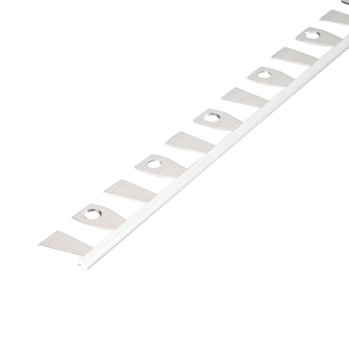 現場入不可 床見切 アルミ パスタライン 3.3×22-2000mm 20-412R アール用切込み加工品 メーカー直送 納期2～5営業日後発送(メーカー欠品の場合2週間) 床見切り材