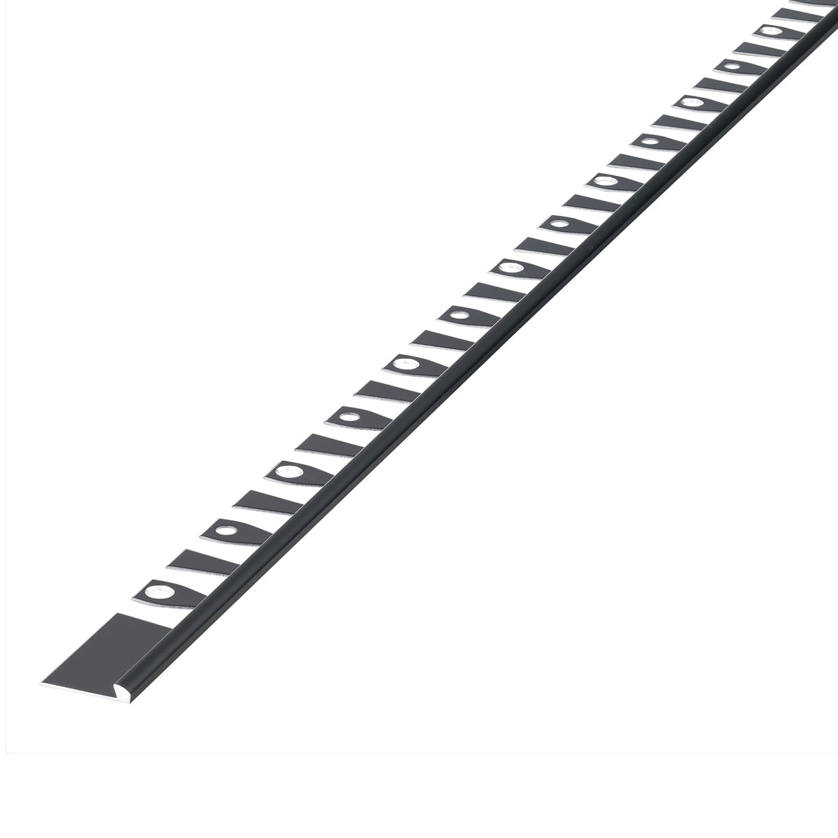 現場入不可 床見切 アルミ パスタライン 4.3×23-2000mm 端フラット仕様 20-4132R アール用切込み加工品 メーカー直送 納期2～5営業日後発送(メーカー欠品の場合2週間) 床見切り材
