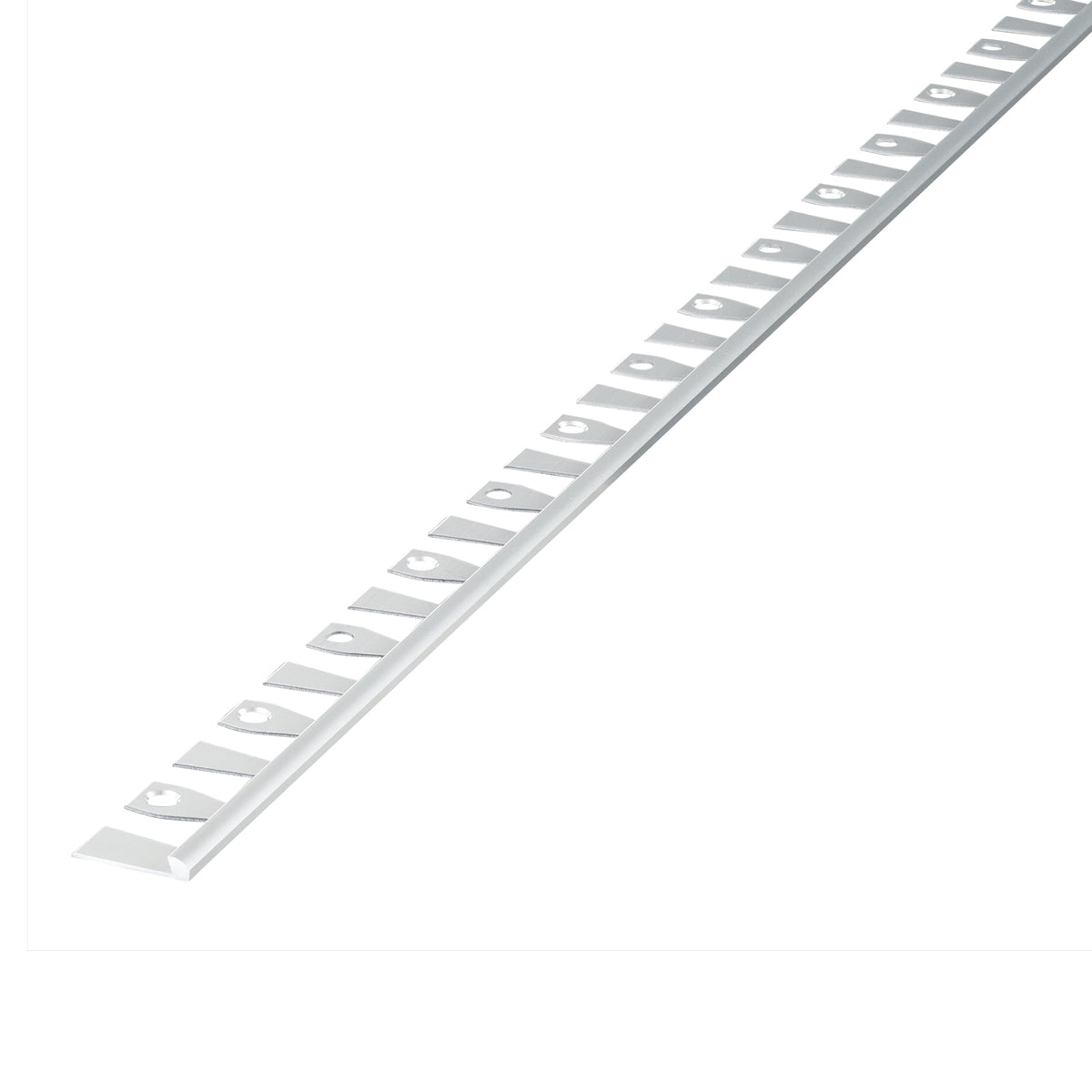 現場入不可 床見切 アルミ パスタライン 4.3×23-2000mm 端フラット仕様 20-4132R アール用切込み加工品 メーカー直送 納期2～5営業日後発送(メーカー欠品の場合2週間) 床見切り材