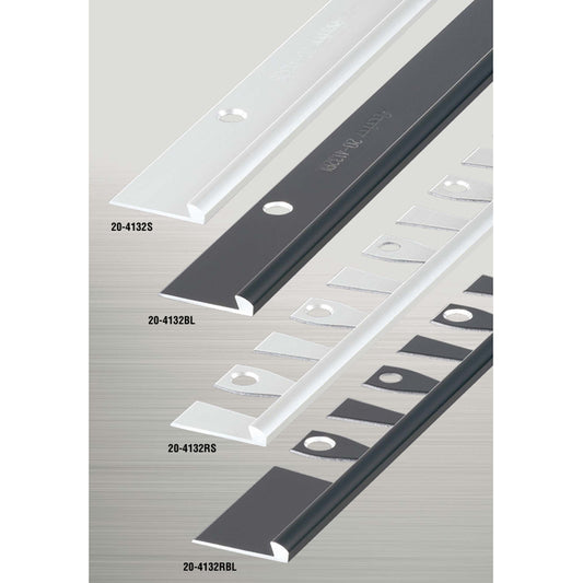 現場入不可 床見切 アルミ パスタライン 4.3×23-2000mm 端フラット仕様 20-4132R アール用切込み加工品 メーカー直送 納期2～5営業日後発送(メーカー欠品の場合2週間) 床見切り材