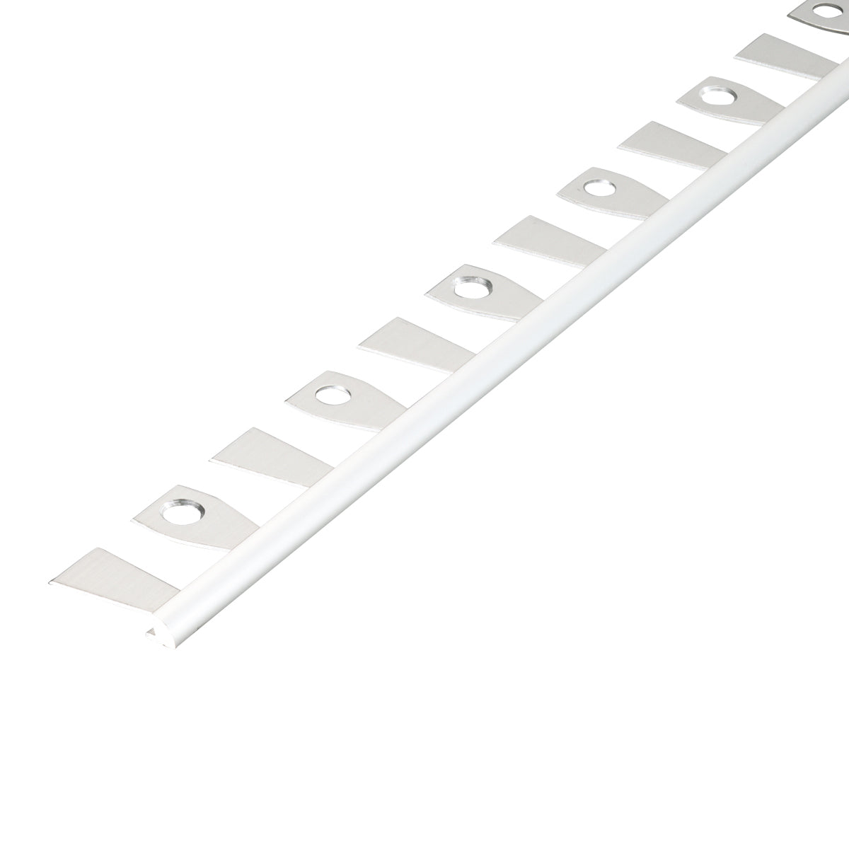現場入不可 床見切 アルミ パスタライン 4.3×23-2000mm 20-413R アール用切込み加工品 メーカー直送 納期2～5営業日後発送(メーカー欠品の場合2週間) 床見切り材