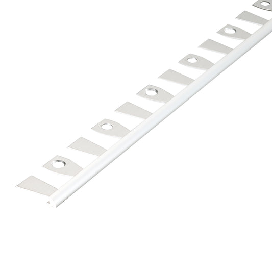 現場入不可 床見切 アルミ パスタライン 4.3×23-2000mm 20-413R アール用切込み加工品 メーカー直送 納期2～5営業日後発送(メーカー欠品の場合2週間) 床見切り材