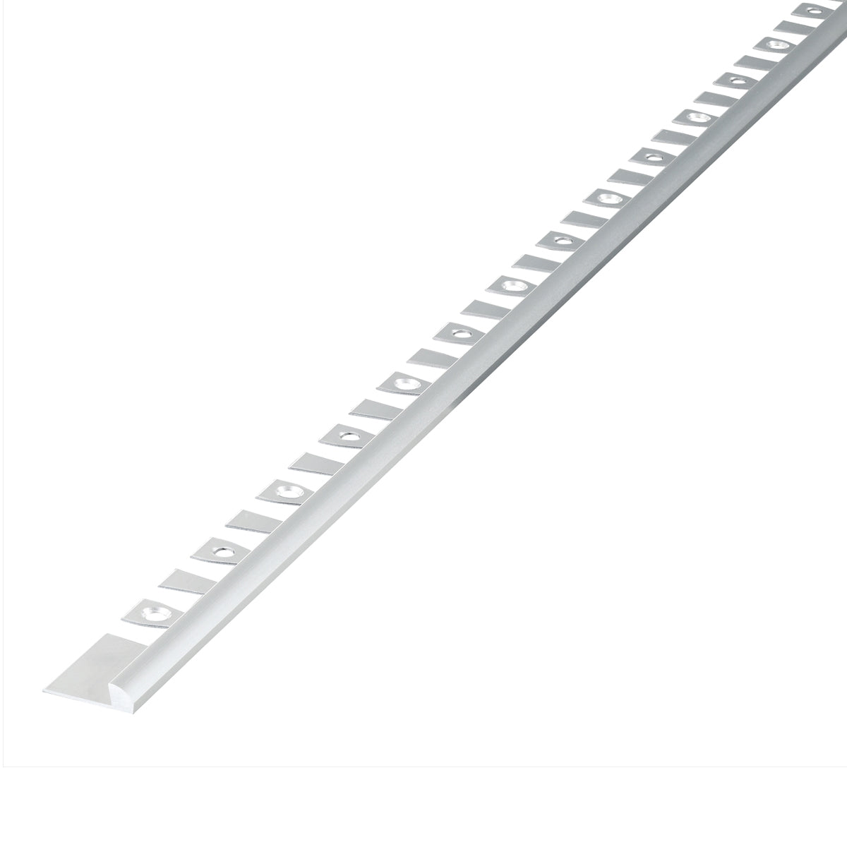 現場入不可 床見切 アルミ パスタライン 6.5×23-2000mm 端フラット仕様 20-4143R アール用切込み加工品 メーカー直送 納期2～5営業日後発送(メーカー欠品の場合2週間) 床見切り材