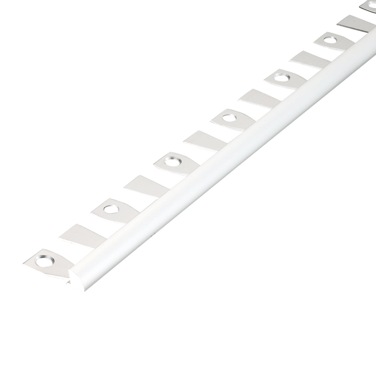 現場入不可 床見切 アルミ パスタライン 6.5×25-2000mm 20-414R アール用切込み加工品 メーカー直送 納期2～5営業日後発送(メーカー欠品の場合2週間) 床見切り材