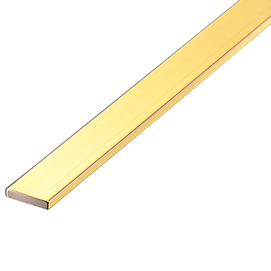 現場入不可 床見切 真鍮  【穴有り】 フラットバー 3×15-2000mm メーカー直送 納期10営業日後発送(メーカー欠品の場合3週間)  床見切り材 真ちゅう