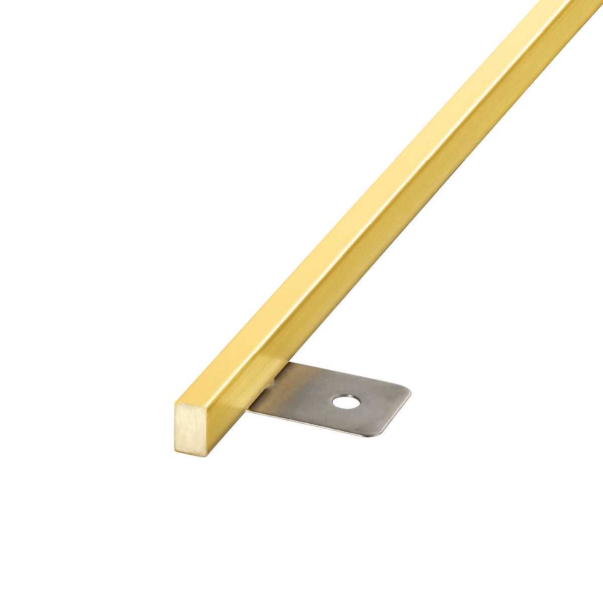 現場入不可 床見切 真鍮 フラットバー 10×6-2000mm 片面板付き加工 納期10営業日後発送(メーカー欠品の場合3週間)