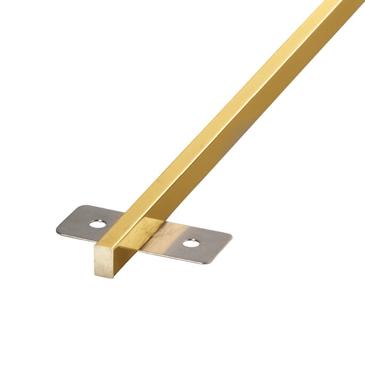現場入不可 床見切 真鍮 フラットバー 10×6-2000mm 両面板付き加工 納期10営業日後発送(メーカー欠品の場合3週間)