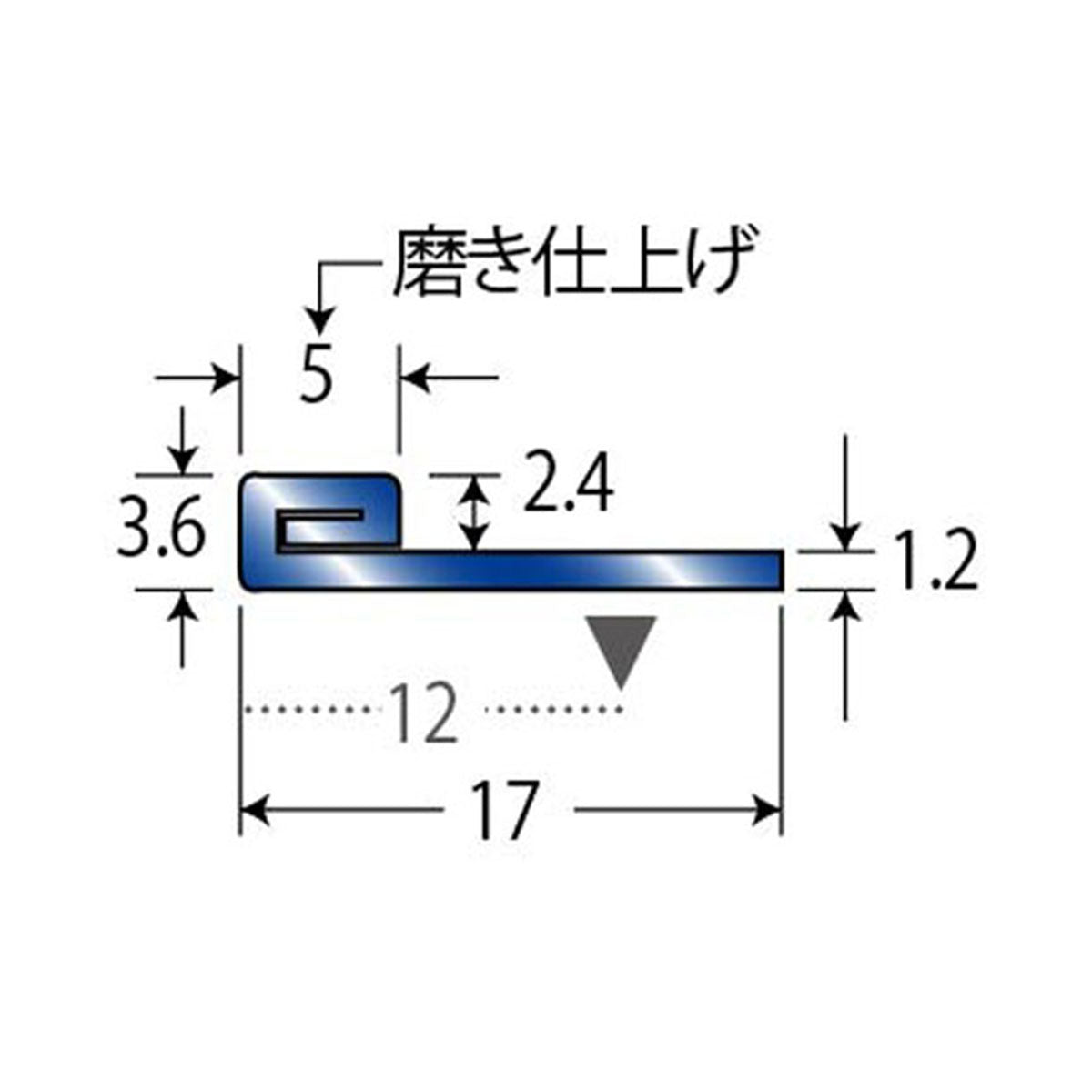 現場入不可 床見切 ステンレス 3.6×17-2000mm フロアジョイナー 20-656 メーカー直送 納期4〜7営業日後発送(メーカー欠品の場合2週間) 床見切り材