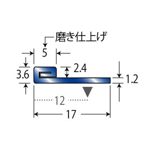 現場入不可 床見切 ステンレス 3.6×17-2000mm フロアジョイナー 20-656 メーカー直送 納期4〜7営業日後発送(メーカー欠品の場合2週間) 床見切り材
