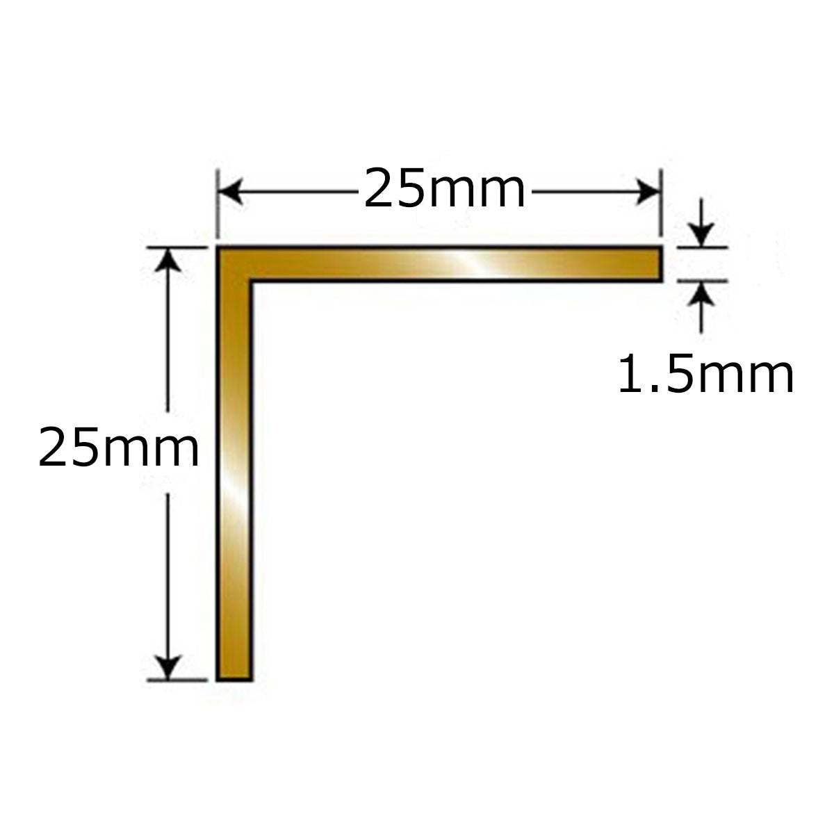現場入不可 床見切 真鍮 【穴無し】 25×25-2000mm アングル メーカー直送 納期10営業日後発送(メーカー欠品の場合3週間) 床見切り材 ゴールド