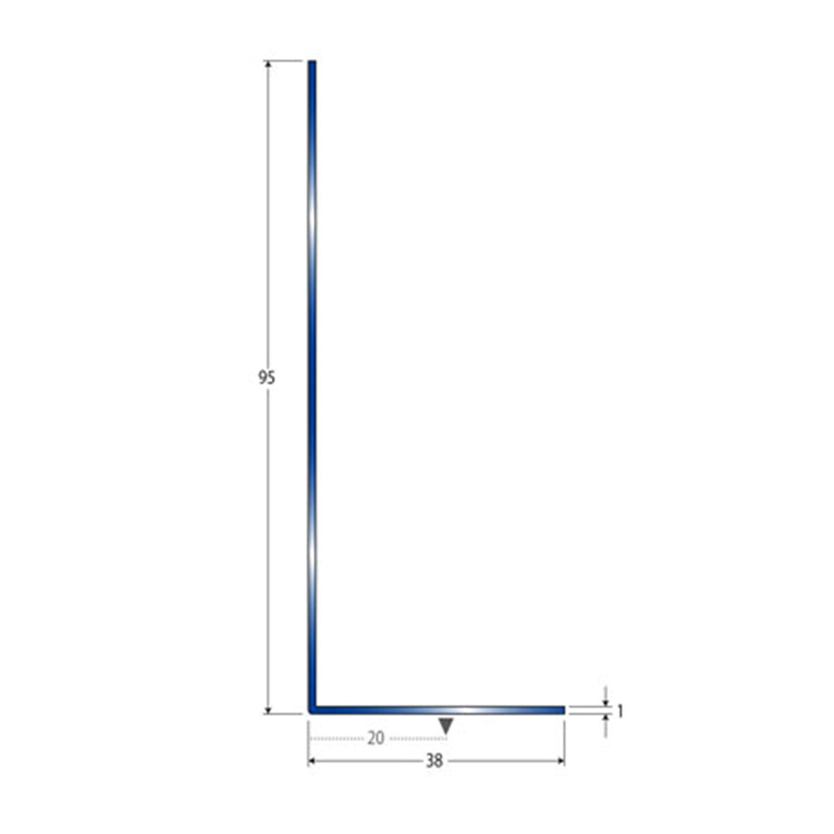 現場入不可 床見切 ステンレス OAフロア金物 【穴有り】 95×38-2000mm メーカー直送 納期4〜7営業日後発送(メーカー欠品の場合2週間) 床見切り材