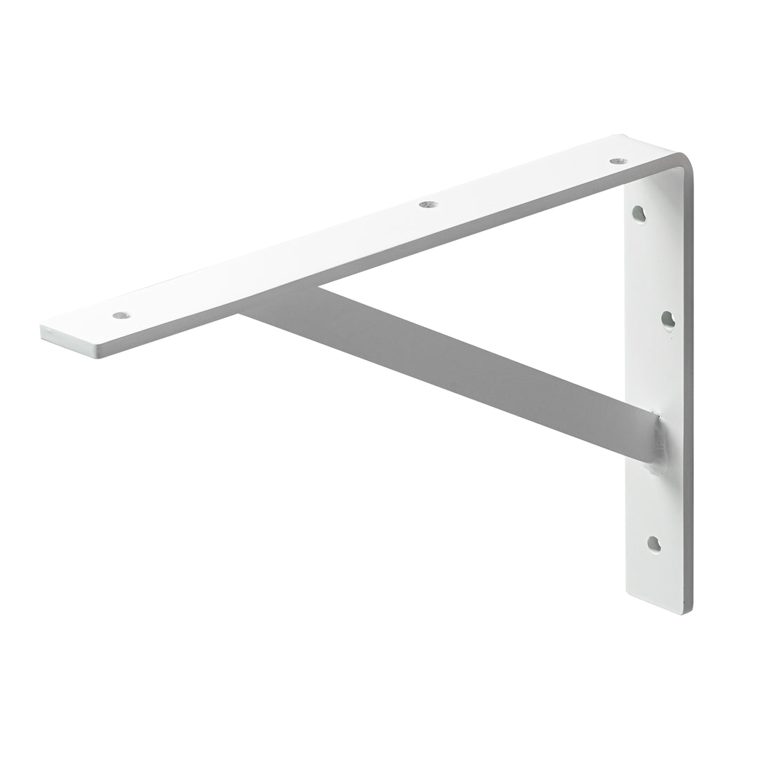 アイアン L型 ブラケット ホワイト 奥行230mm 1本単位 379554