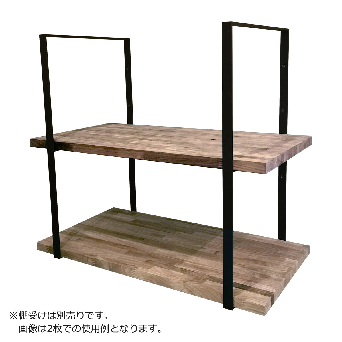 スクエア棚受け用 木製板 95cm×30cm×2cm (ゴム材 1枚) 納期30営業日程度