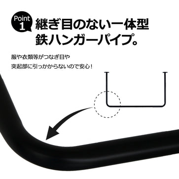 φ22 アイアンバー U型 W1500 H500 耐荷重30kg 日本製 インダストリアル