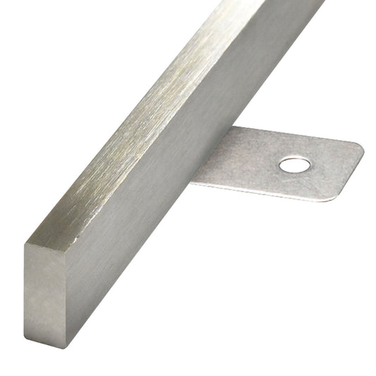 現場入不可 床見切 ステンレス フラットバー 15×6-2000 片面板付き加工 納期10営業日後発送(メーカー欠品の場合3週間)