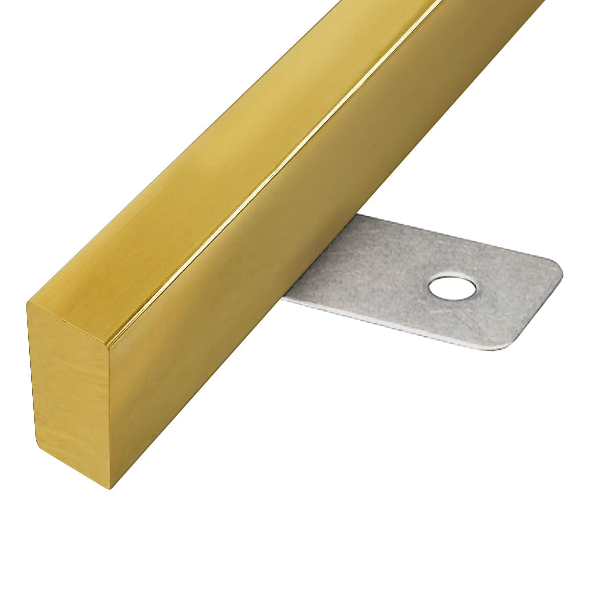 現場入不可 床見切 真鍮 フラットバー 15×6-2000 片面板付き加工 納期10営業日後発送(メーカー欠品の場合3週間)