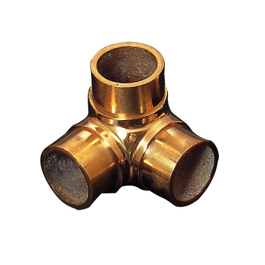 現場入不可 真ちゅう 三方 パーツ パイプ外径φ25～50mm用 メーカー直送 納期4～7営業日後発送(メーカー欠品の場合2週間) 一個単位販売