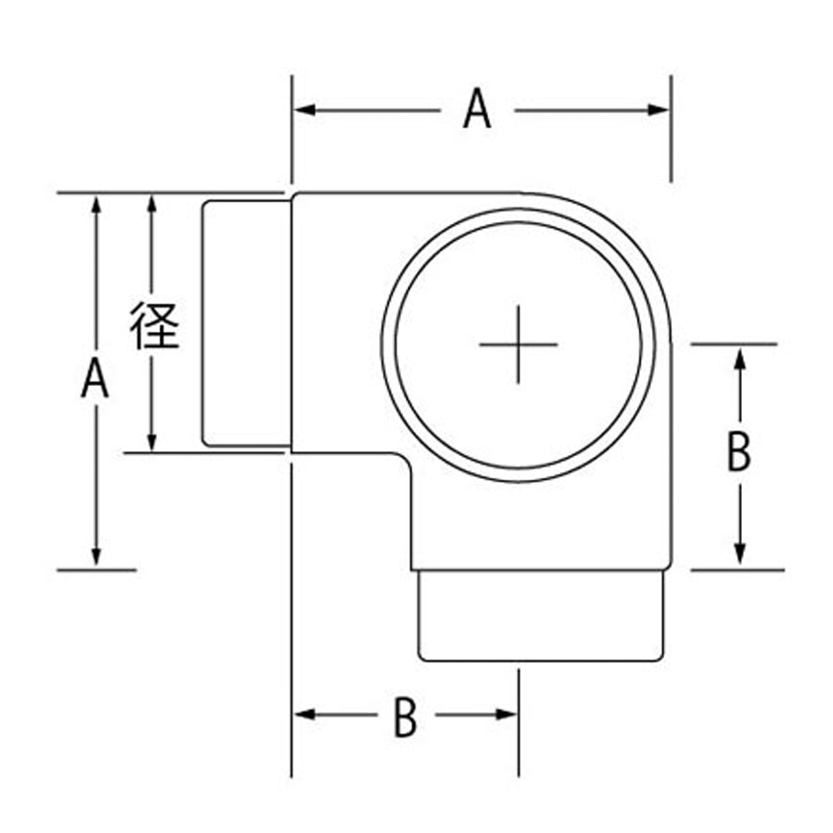 現場入不可 真ちゅう 三方 パーツ パイプ外径φ25～50mm用 メーカー直送 納期4～7営業日後発送(メーカー欠品の場合2週間) 一個単位販売