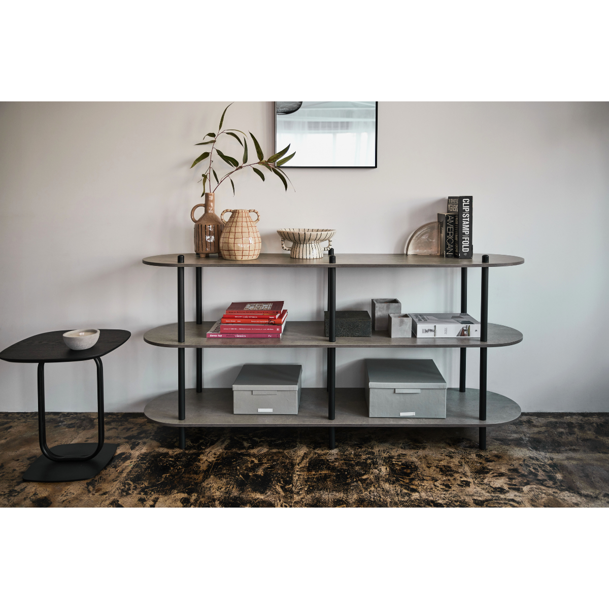 オープンラック3段１５５ AZM-24BK