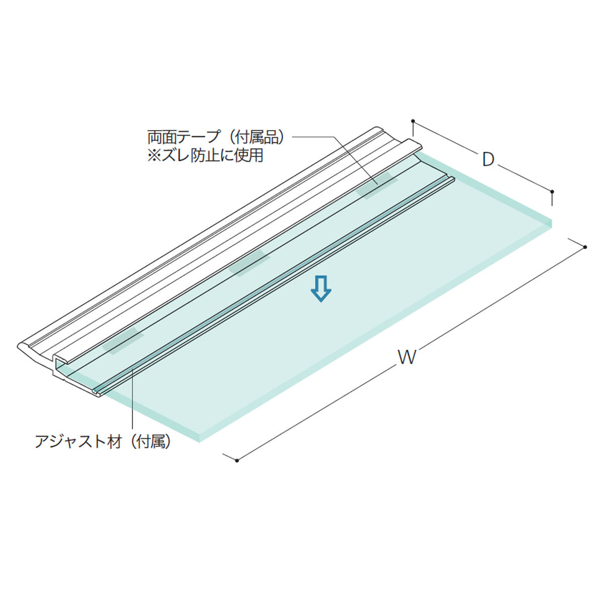 ウォールレールアクセサリー 棚受けホルダーセット 1個単位販売 個人宅発送不可 BR-BSS