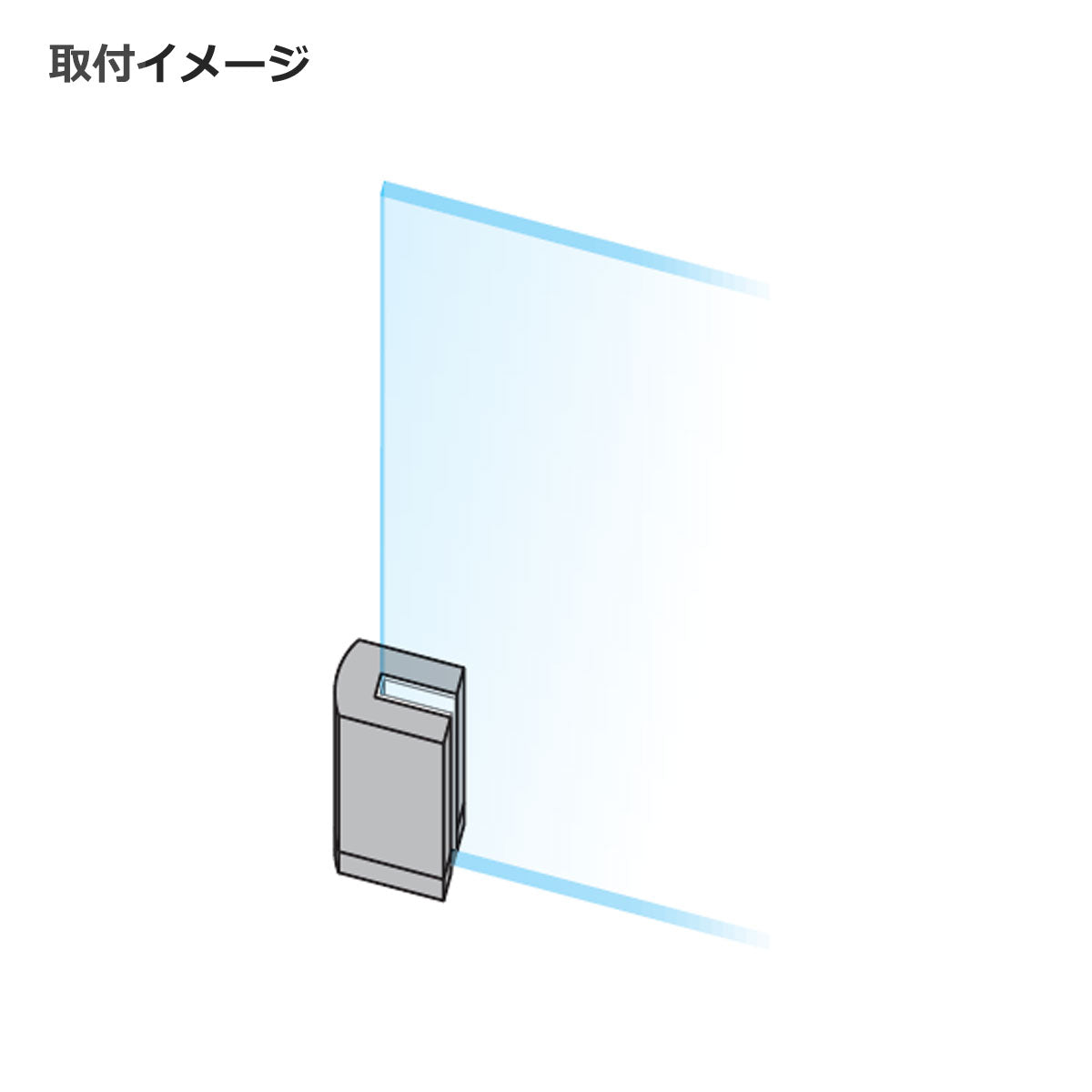 カウンターキッチンスタンド エンドスタンドS 2個セット 5mm厚ガラス用 個人宅発送不可 CK-50