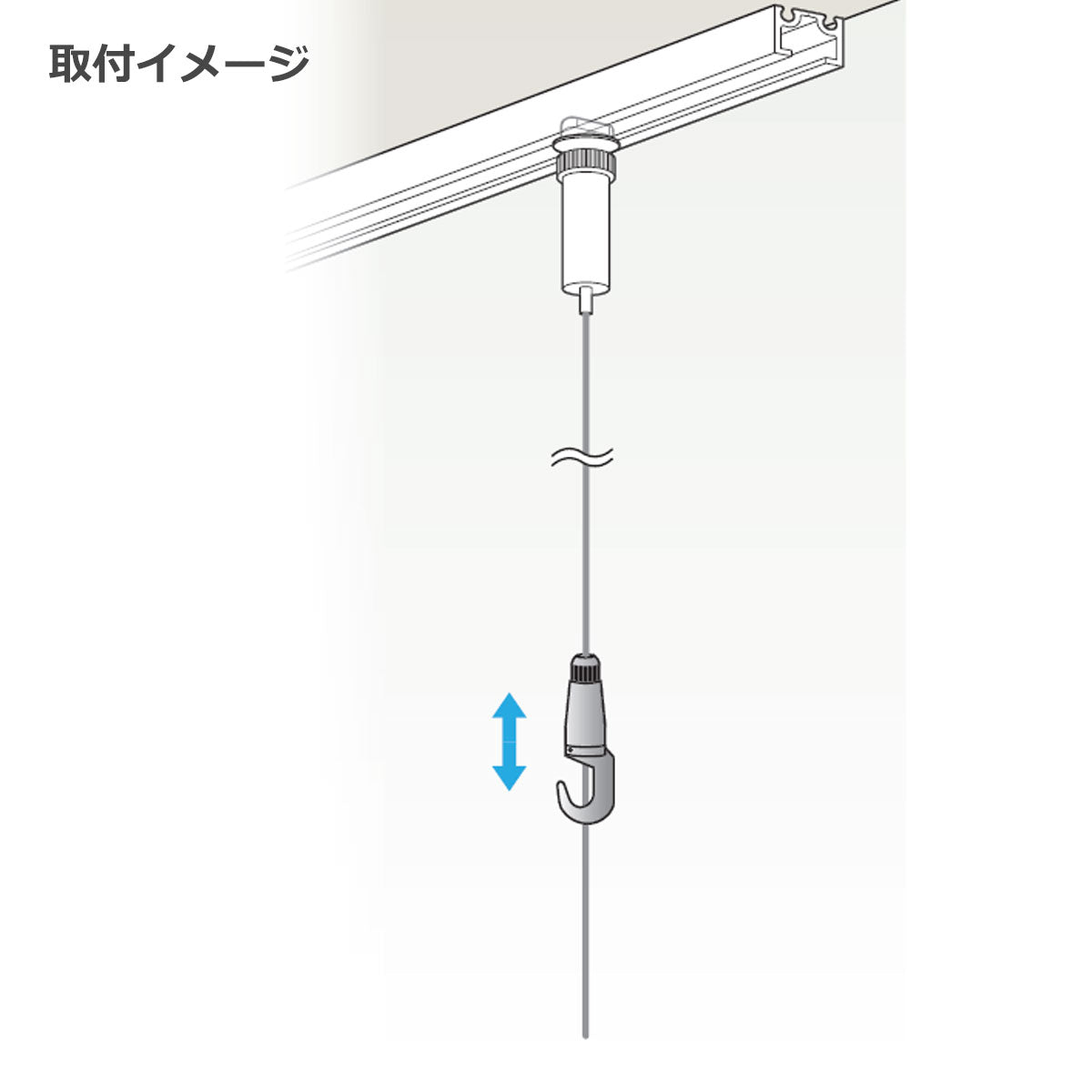 ピクチャーレール 中量用 ロックフック 1個単位販売 個人宅発送不可 DPR-01