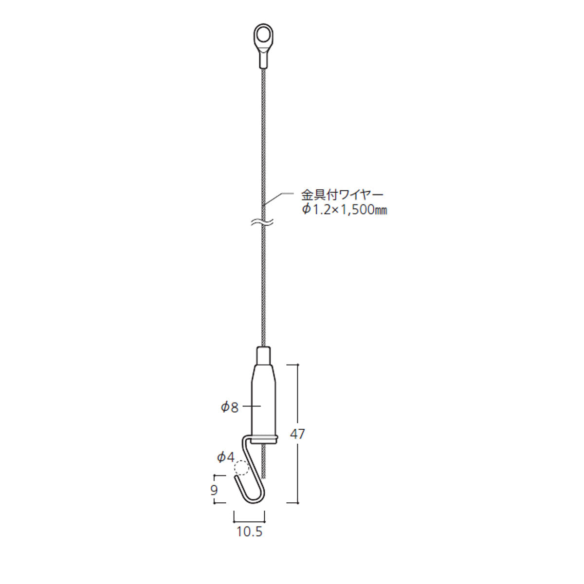 ピクチャーハンガーセット 耐荷重～8kg 1本単位販売 個人宅発送不可 M1-SET
