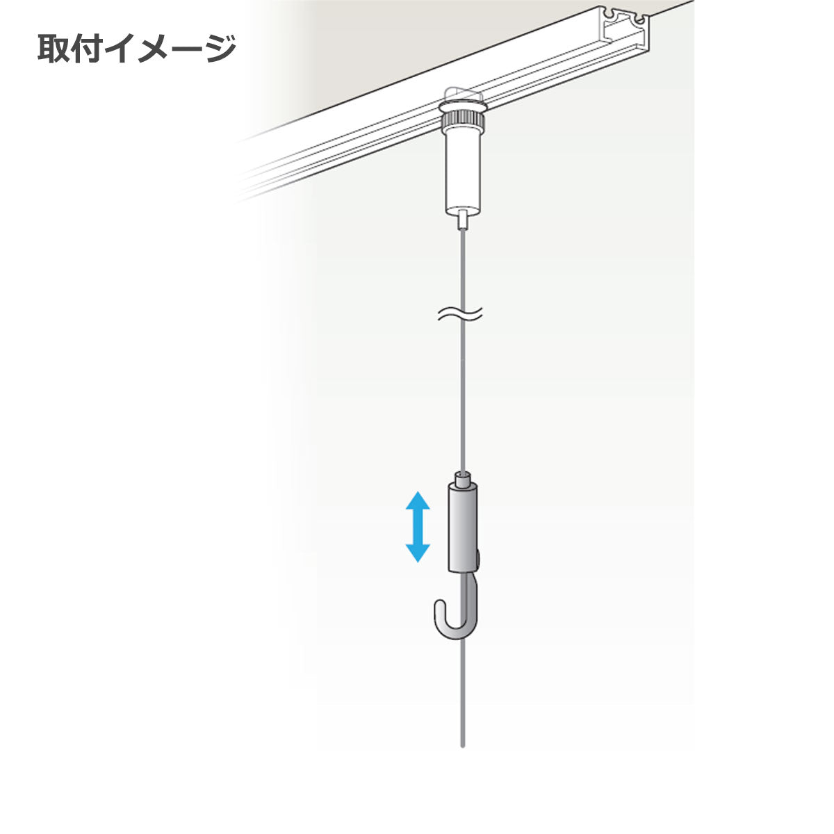 ピクチャーレール 軽量用 ロックフック 1個単位販売 個人宅発送不可 PR-24A