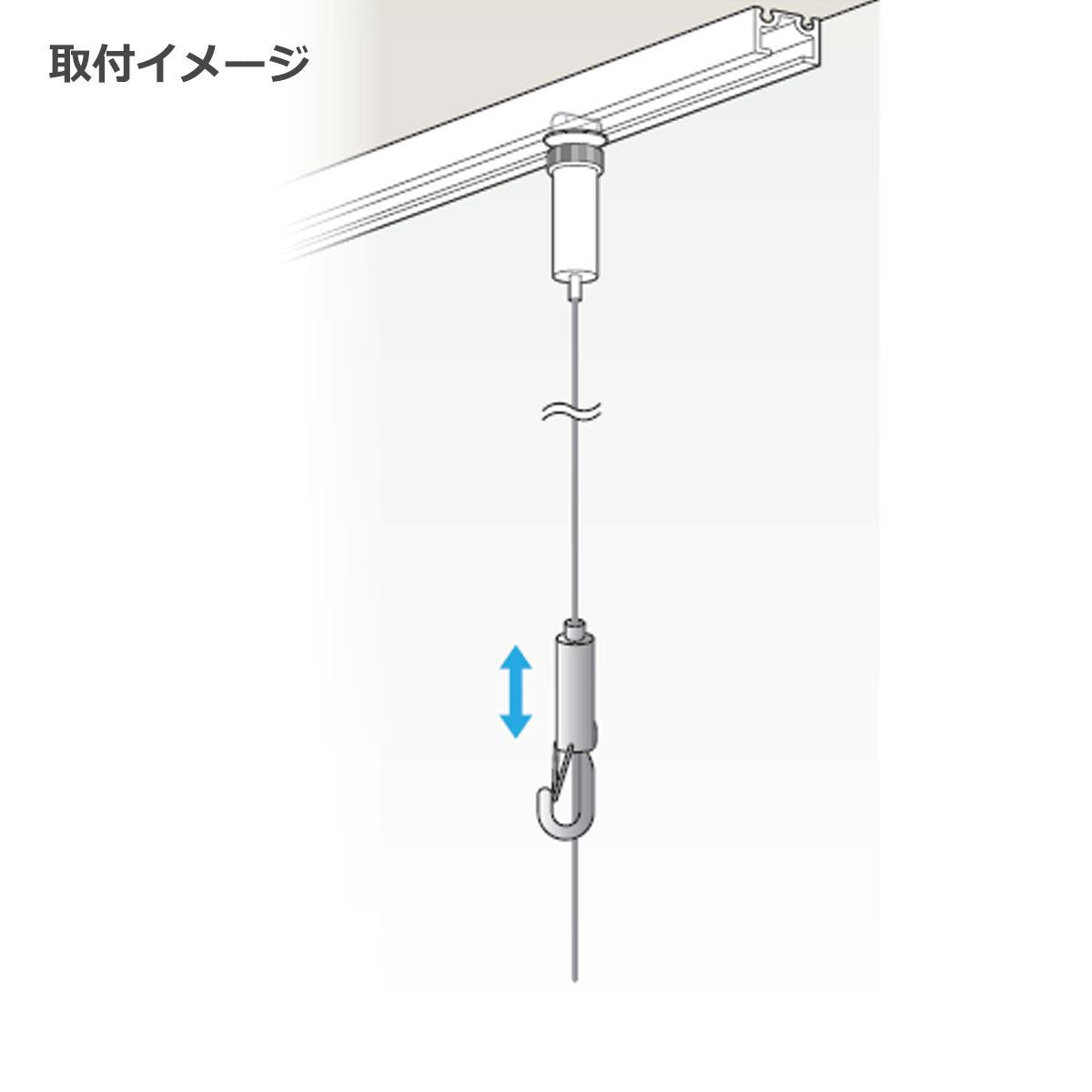 ピクチャーレール 軽量用 ロックフック ピンガード付 1個単位販売 個人宅発送不可 MH-10B