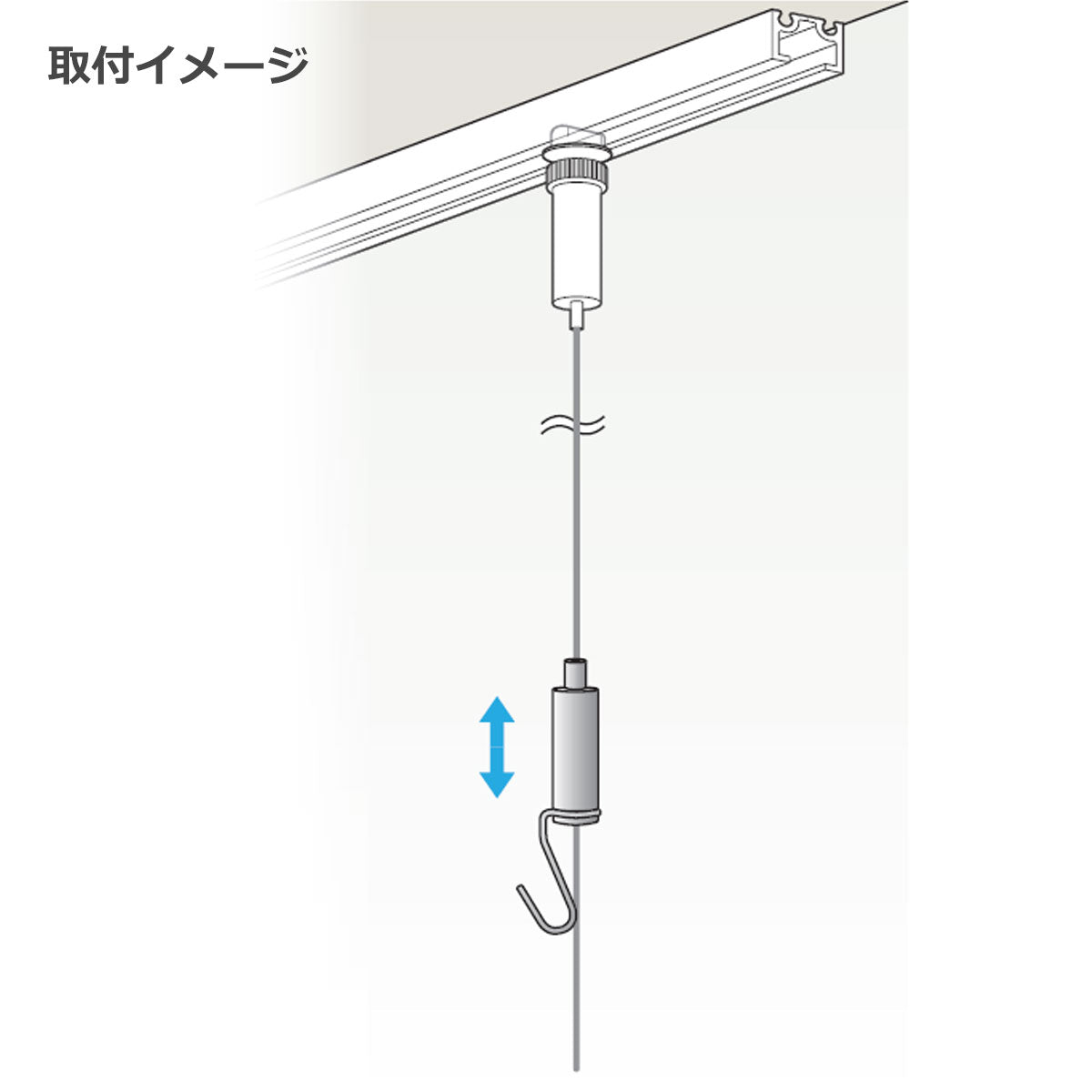 ピクチャーレール 軽量用 ロックフック 1個単位販売 個人宅発送不可 MH-N6