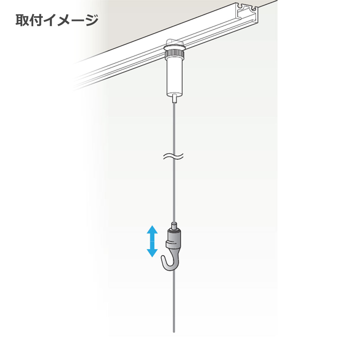 ピクチャーレール 軽量用 ロックフック 1個単位販売 個人宅発送不可 PR-24A