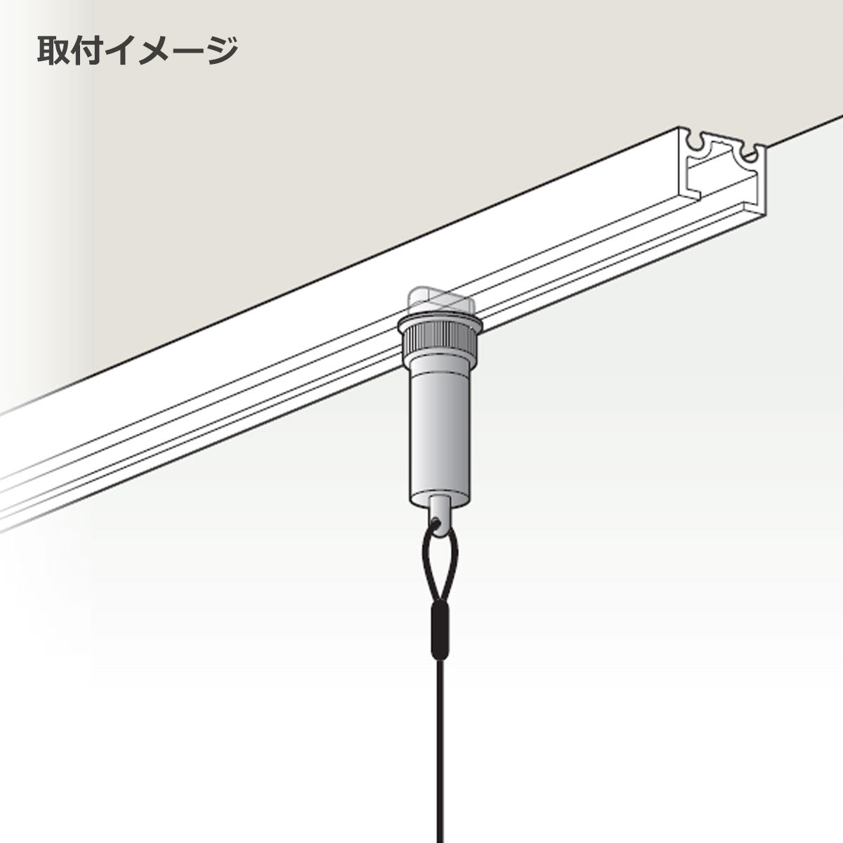 ピクチャーレール 軽量用 レールフック テンション 1個単位販売 個人宅発送不可 PR-25