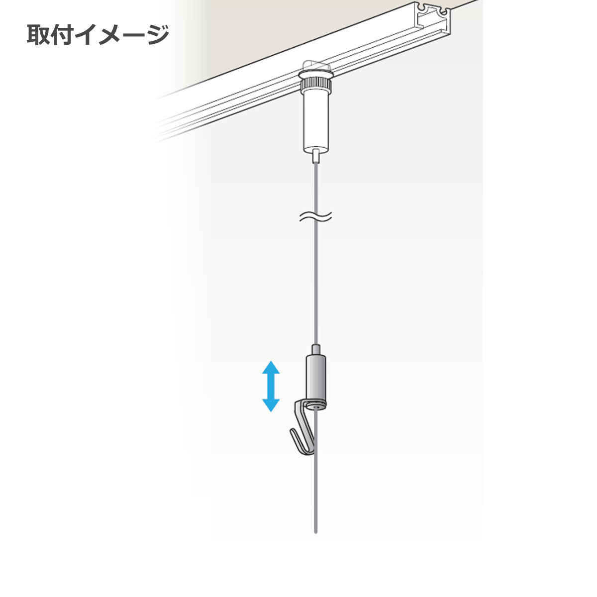 ピクチャーレール 中軽量用 ロックフック 1個単位販売 個人宅発送不可 PR-26