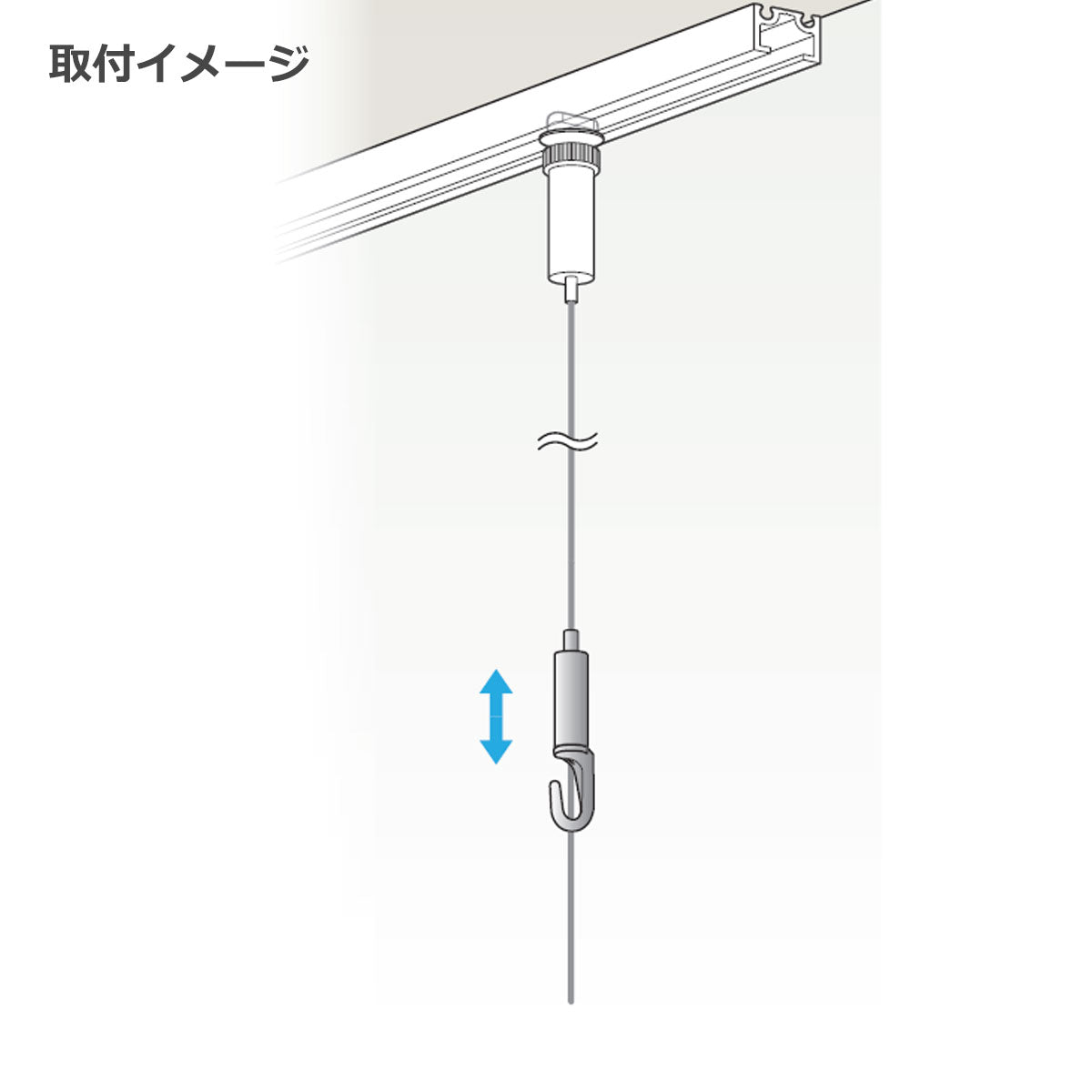 ピクチャーレール 中軽量用 ロックフック 1個単位販売 個人宅発送不可 PR-27A