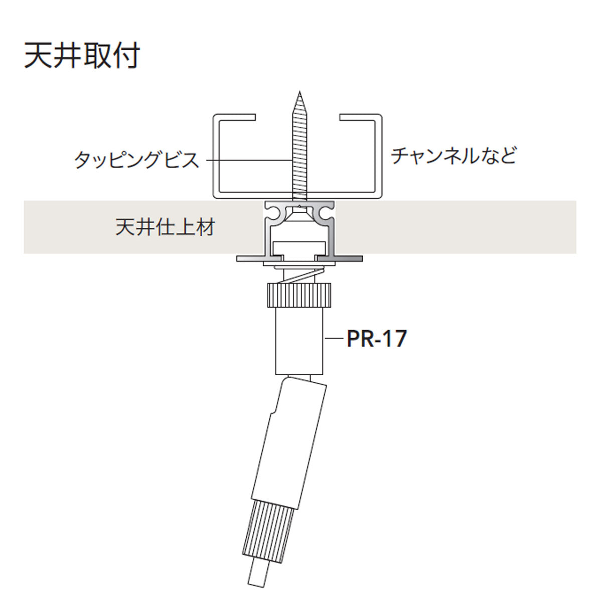 ピクチャーレール 軽量用 幅広ガイド付きレール 耐荷重15kg 1本単位販売 個人宅発送不可 PR-2N