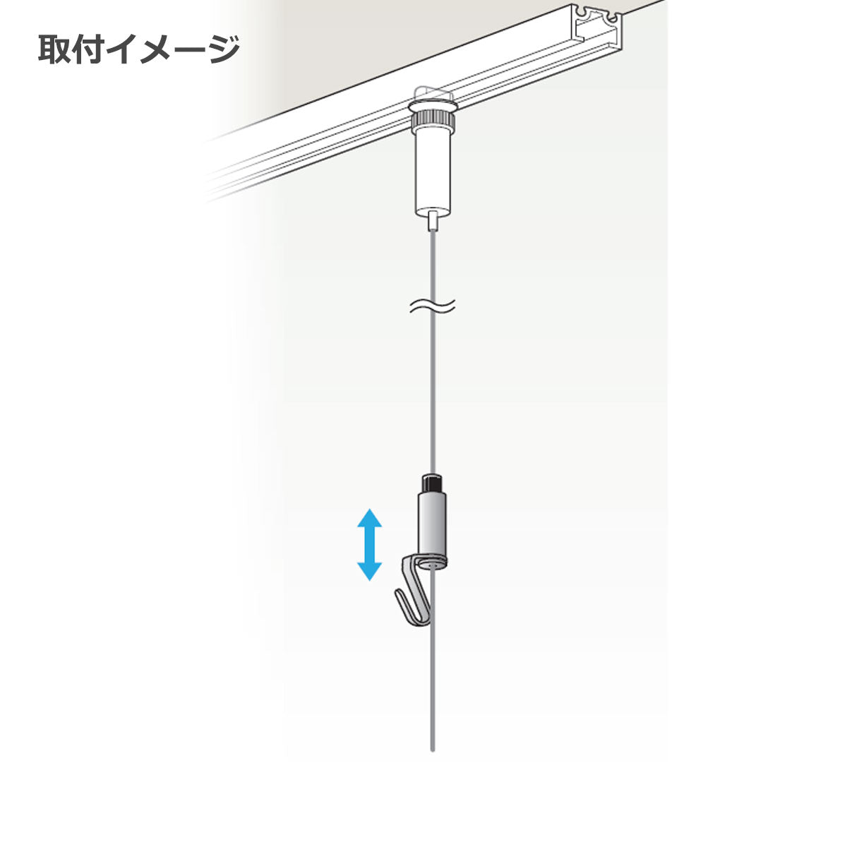 ピクチャーレール 軽量用 ロックフック 1個単位販売 個人宅発送不可 PR-5