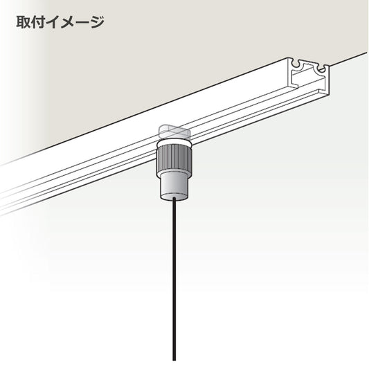 ピクチャーレール 軽量用 玉付ワイヤーセット 1本単位販売 個人宅発送不可 PR-CA